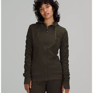 Lululemon Dance Studio jacket reversible dark olive NWT
